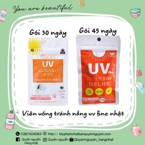 Viên uống chống nắng UV Fine Japan - 30 viên