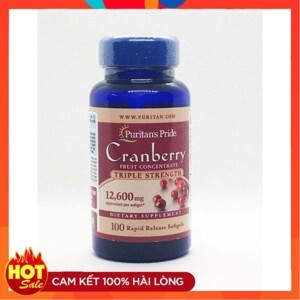 Viên uống chống oxy hóa Puritan's Pride Natural Cranberry 60 viên