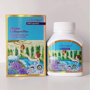 Viên uống đa năng Marine Collagen Plus Vitatree 100 viên