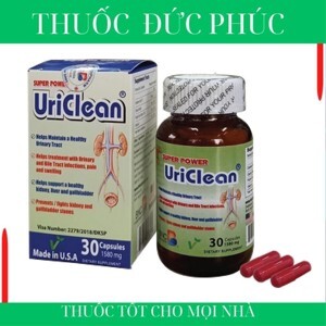 Viên uống đánh tan sỏi thận Super Power UriClean 680mg hộp 30 viên