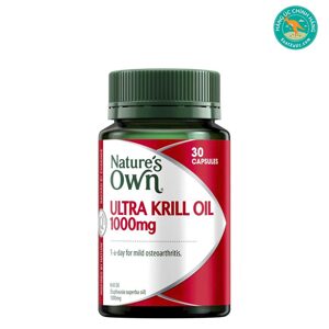 Viên uống dầu cá nhuyễn thể Nature’s Own Ultra Krill Oil 1000mg 30 viên