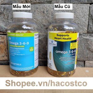 Viên uống dầu cá Omega 3-6-9 Supports Heart Health 1600mg 325 viên