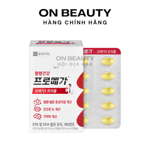 Viên uống dầu cá và hồng sâm Chong Kun Dang Omega 3 180 viên