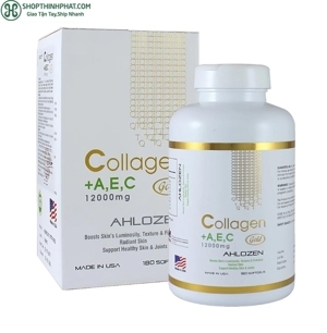Viên uống đẹp da Collagen A E C - 12000mg x 180 Viên