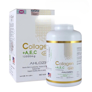 Viên uống đẹp da Collagen A E C - 12000mg x 180 Viên
