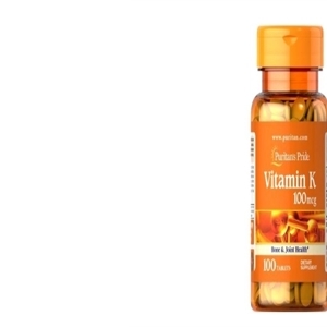 Viên uống đẹp da hỗ trợ đông máu Puritan's Pride Vitamin K 100mcg 100 viên