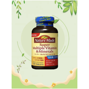 Viên uống đẹp da Nature made Super multiple vitamin & minerals 120 viên