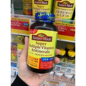 Viên uống đẹp da Nature made Super multiple vitamin & minerals 120 viên