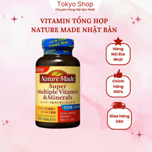 Viên uống đẹp da Nature made Super multiple vitamin & minerals 120 viên