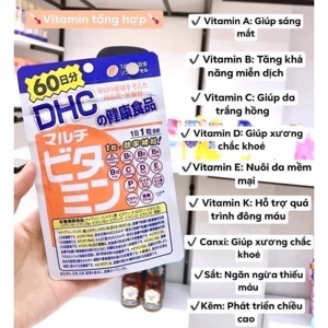 Viên uống DHC bổ sung các loại Vitamin Multi Vitamins - 60 ngày