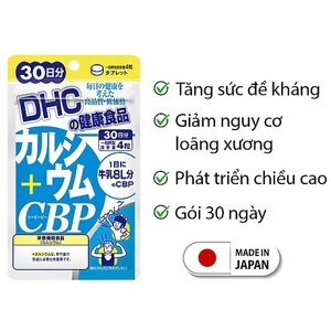 Viên uống DHC bổ sung Canxi Calcium + CBP - 30 ngày