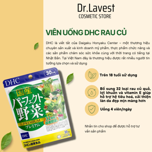Viên uống DHC rau củ quả tổng hợp - 30 ngày