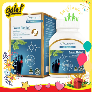 Viên uống điều trị bệnh Gout herb of gold Gout Relief hộp 60 viên của Úc