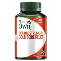 Viên uống điều trị lở loét miệng Nature’s Own Double Strength Cold Sore Relief L-Lysine 1000mg 100 viên