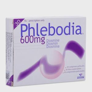 Viên uống điều trị suy tuần hoàn tĩnh mạch mạn tính Phlebodia 600mg