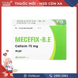 Viên uống điều trị viêm tai giữa Mecefix B.E 75mg