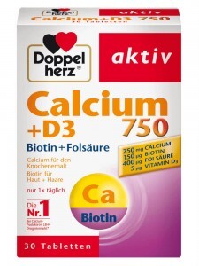 Viên uống Doppelherz calcium D3 750mg - 30 Viên