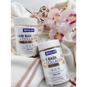 Viên uống dưỡng tóc Bioglan Hair Radiance + Collagen 90 Viên