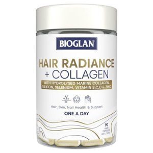 Viên uống dưỡng tóc Bioglan Hair Radiance + Collagen 90 Viên