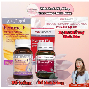 Viên uống Femme F hỗ trợ khả năng thụ thai Hộp 60 viên