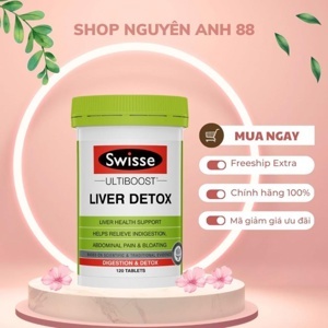 Viên uống giải độc gan Swisse Ultiboost Liver Detox 120 viên