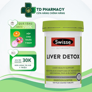 Viên uống giải độc gan Swisse Ultiboost Liver Detox 120 viên