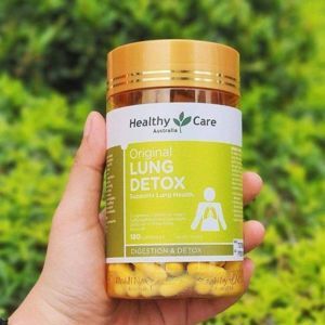 Viên uống giải độc phổi Healthy Care Original Lung Detox - 180 viên