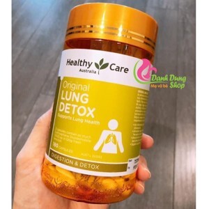 Viên uống giải độc phổi Healthy Care Original Lung Detox - 180 viên