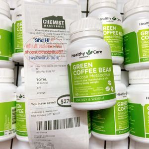 Viên uống giảm cân an toàn Healthy Care Green Coffee Bean 60 viên