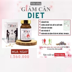 Viên uống giảm cân Biken Diet Nhật Bản chính hãng 120 viên