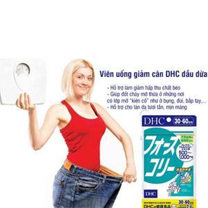 Viên uống giảm cân dầu dừa DHC Forskohlii Soft Capsule - 30 ngày