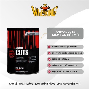 Viên uống giảm cân đốt mỡ Animal Cuts - 42 gói