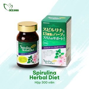 Viên uống giảm cân tảo Spirulina Herbal Diet 300 viên