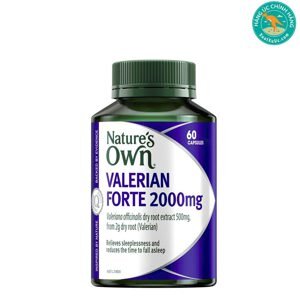 Viên uống giảm căng thẳng, giúp ngủ ngon Nature’s Own Valerian Forte 2000mg 60 viên