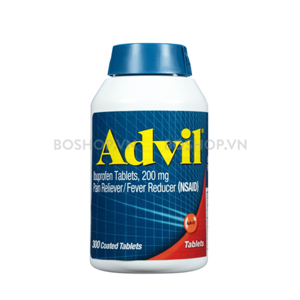 Viên uống giảm đau Advil  Ibuprofen, 200mg -  Nhanh chóng làm dịu các cơn đau 300v