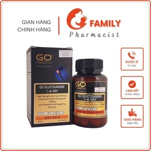 Viên uống giảm đau nhức, bồi bổ xương khớp Go Healthy Go Glucosamine 1 A Day 1500mg 60 viên