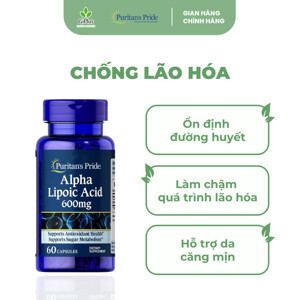 Viên uống giảm đường huyết Alpha lipoic acid Nhật Bản 60 viên