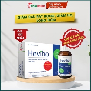 Viên uống giảm ho, long đờm heviho 20 viên