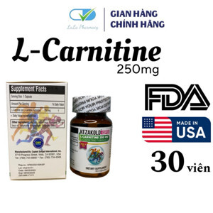 Viên Uống Giảm Mỡ Thừa L-Carnitine 30 Viên SUPPLEMENT