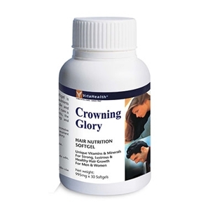 Viên uống giúp tóc bóng mượt và chắc khỏe Crowning Glory - Hộp 30 viên