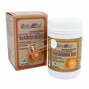 Viên uống Golden Care Liquid Calcium & Vitamin D3 120 viên