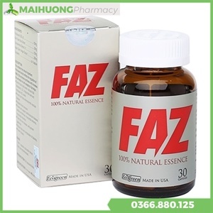 Viên uống hạ mỡ máu, ổn định Cholesterol FAZ, 30 viên