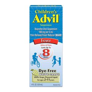 Viên uống hạ sốt nhanh chóng cho trẻ nhỏ từ 2-11 tuổi Children's Advil Suspension - 120 ml