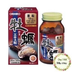 Viên uống hàu tươi Orihiro Oyster Nhật Bản - 120 viên