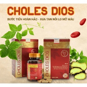 Viên uống hỗ trợ cải thiện mỡ máu, men gan cao Choles Dios