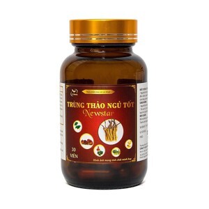 Viên uống hỗ trợ dễ ngủ trùng thảo ngủ tốt newstar 30 viên