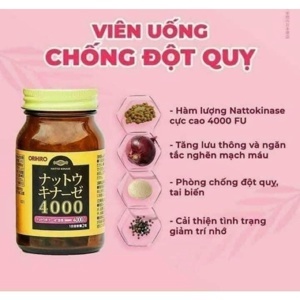 Viên uống hỗ trợ điều trị đột quỵ 4000 FU Orihiro 60 viên