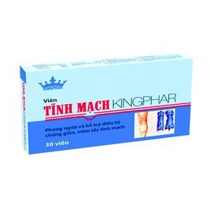 Viên Uống Hỗ Trợ Điều Trị Giãn Tĩnh Mạch Vững Mạch Chi Kingphar 60 Viên