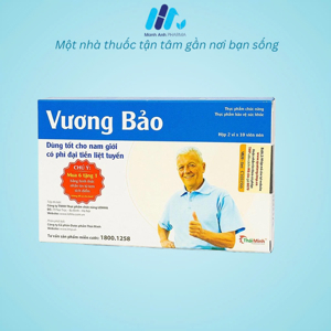 Viên Uống Hỗ Trợ Điều Trị Phì Đại Tiền Liệt Tuyến Vương Bảo 20 Viên