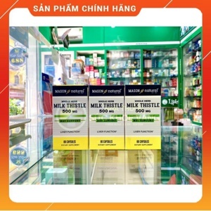 Viên uống hỗ trợ gan Mason Natural Milk Thistle 500mg của Mỹ